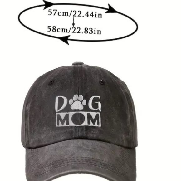 "Dog Mom" cap - washed black - tell them who you are! - Picture 4 of 4